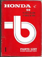 Honda C310 S C320 S Parts List onderdelenboek bromfiets 1967, Ophalen of Verzenden, Gebruikt