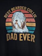 Bearded collie tshirt, Ophalen of Verzenden, Nieuw, Overige maten, Zwart