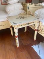 Hindeloopen tafeltje / nachtkastje, Huis en Inrichting, Minder dan 55 cm, Vierkant, Hout, Ophalen
