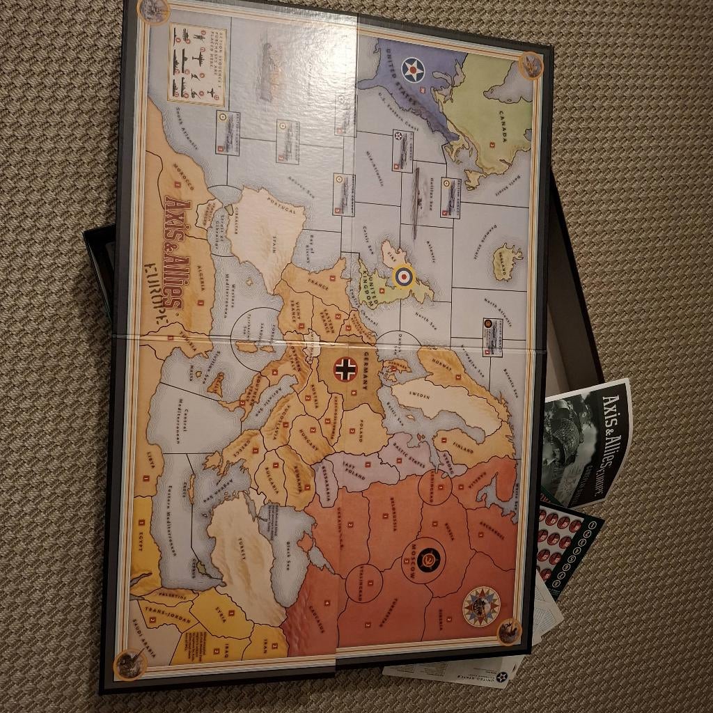 Axis and allies, Hobby en Vrije tijd, Gezelschapsspellen | Bordspellen, Ophalen of Verzenden, Zo goed als nieuw