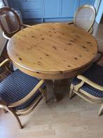 Eetkamertafel met eetkamerstoelen Creafort Cottage Gouda, Huis en Inrichting, Complete eetkamers, 4 tot 6 stoelen, Zo goed als nieuw