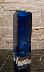 Sommerso vaas van Petr hora,Tsjechië, 1970 uranium, Antiek en Kunst, Antiek | Glas en Kristal, Ophalen of Verzenden