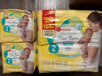 Kruitvat New Born Luiers Maat 2 - Jumbo Pack + 2 pakken beschikbaar voor biedingen