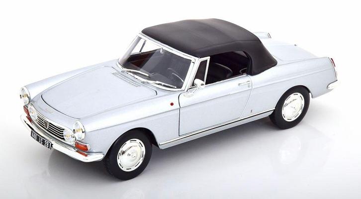 Peugeot 404 Cabriolet 1967 Grijs Schaal 1/18 Norev 184835, Hobby en Vrije tijd, Modelauto's | 1:18, Nieuw, Auto, Norev, Ophalen of Verzenden
