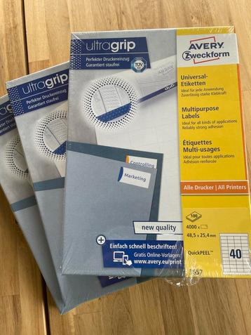 Avery Zweckform 3657 Etiketten - 3 Pakken Nieuw! beschikbaar voor biedingen