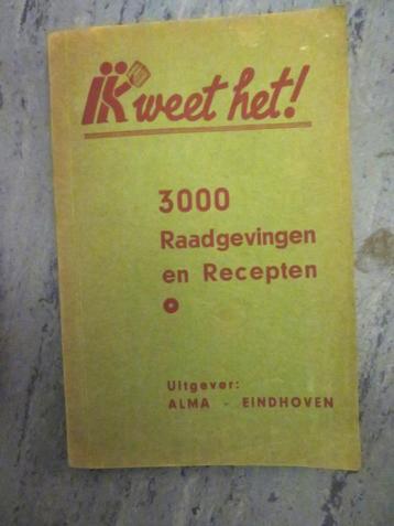 Ik weet het! 3000 raadgevingen en recepten 50er jaren beschikbaar voor biedingen