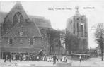 Kerk Toren en Waag Workum  1908., Gelopen, Ophalen of Verzenden, Friesland, Voor 1920