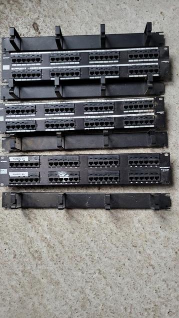 Patchpanel 48 poorts en kabel geleiders beschikbaar voor biedingen