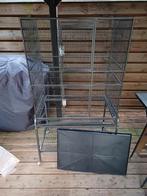 Vogelkooi groot op wieltjes, Dieren en Toebehoren, Vogels | Hokken en Kooien, Ophalen, Zo goed als nieuw, Metaal, Vogelkooi