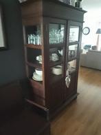Koloniale Vitrinekast, Ophalen, 100 tot 150 cm, Glas, Koloniaal