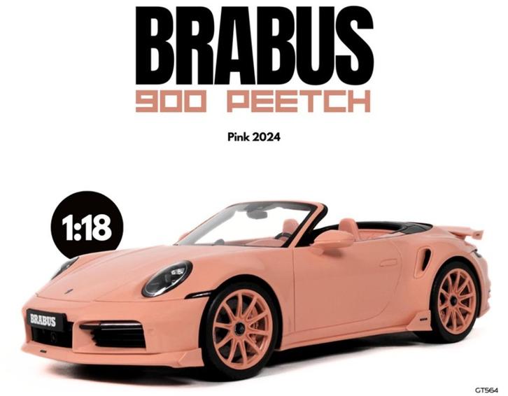 Porsche Brabus 900 Peetch GT Spirit 1/18 nieuw, Hobby en Vrije tijd, Modelauto's | 1:18, Nieuw, Auto, Overige merken, Ophalen of Verzenden