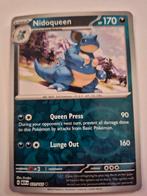Nidoqueen 031/165 reverse holo, Ophalen of Verzenden, Nieuw, Losse kaart
