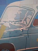 schilderij J (Sjef) Toby - Mercedes 180 - 1985 auto pop art, Antiek en Kunst, Kunst | Schilderijen | Modern, Ophalen of Verzenden