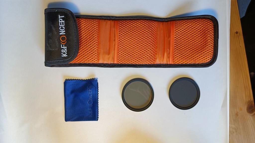 KF Concept Filterset 58mm - ND4 & CPL, Audio, Tv en Foto, Fotografie | Filters, Zo goed als nieuw, Polarisatiefilter, 50 tot 60 mm