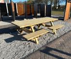 Picknicktafel | open instap | 230 cm, Ophalen, Nieuw, Rechthoekig, Hout