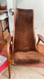 'yngve+ekstrom+fauteuil design vintage, Huis en Inrichting, Fauteuils, Ophalen, Gebruikt, Leer