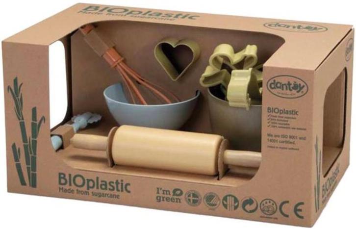 Dantoy - BIO Bakker set - BIO Baking set Gift Box, Kinderen en Baby's, Speelgoed | Speelkeukens, Nieuw, Speelkeuken-accessoire