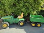 John Deere Tractor + MegaTrailer, Kinderen en Baby's, Speelgoed | Buiten | Skelters, Ophalen of Verzenden, Zo goed als nieuw, Overige merken