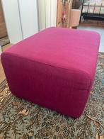 Hocker / poef fuchsia roze, Ophalen, 75 tot 100 cm, Zo goed als nieuw, Stof