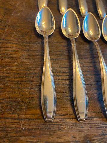 Christofle theelepels, set van 12, Art Deco beschikbaar voor biedingen