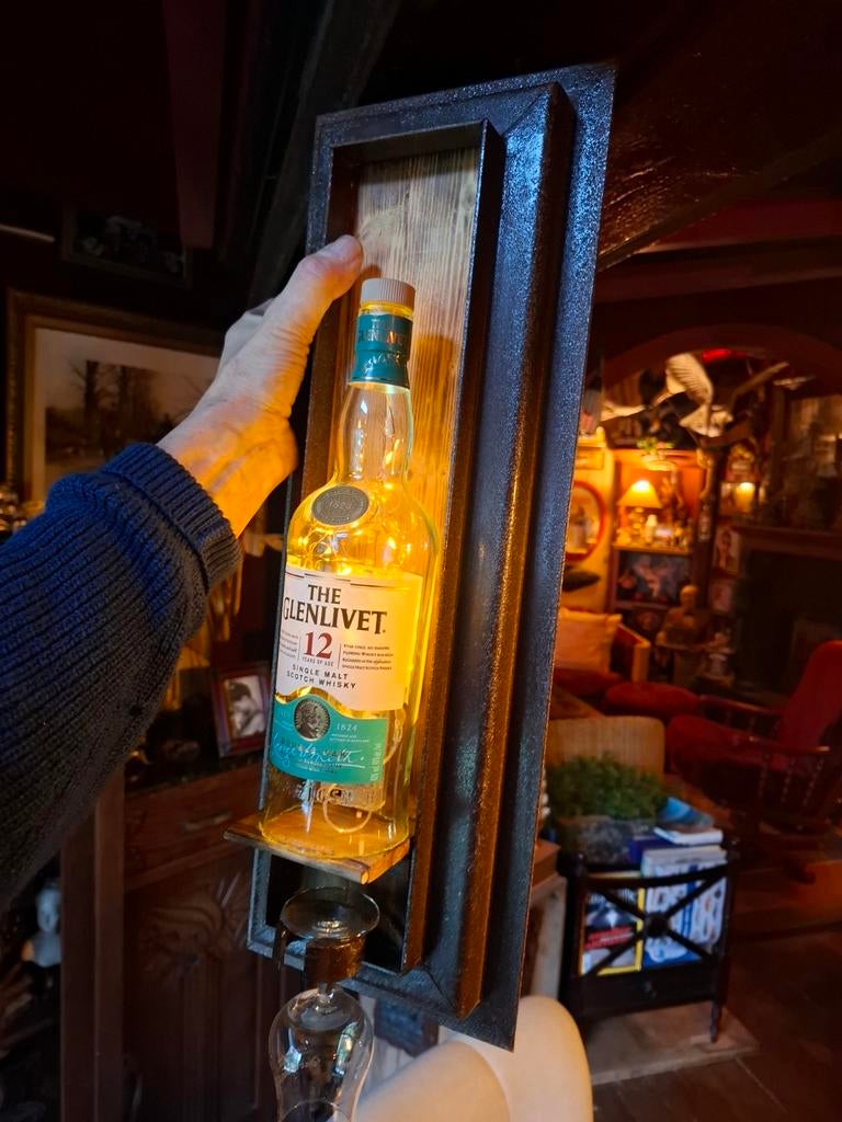 Whisky Wanddecoratie The Glenlivet - Verlicht!, Huis en Inrichting, Woonaccessoires | Wijnrekken, 50 tot 75 cm, Nieuw, Ophalen of Verzenden