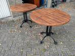 2 Ronde Cafe/Restaurant Tafels, Ophalen, Gebruikt, 50 tot 100 cm, Rond