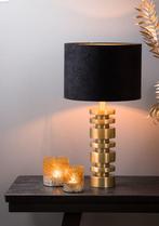 Nieuw Light en Living Lampenkap velour zwart/taupe 40 bij 30, Ophalen of Verzenden, Nieuw, Minder dan 50 cm