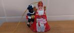 Oude sinterklaas en zwarte piet beeldje hanger vintage, Diversen, Sinterklaas, Ophalen of Verzenden, Zo goed als nieuw