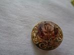 goudkl schotse broche met grote amberkl steen nr br 0169, Sieraden, Tassen en Uiterlijk, Broches, Ophalen of Verzenden, Nieuw