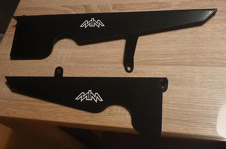 MLM Kettingkast set Puch Maxi S RVS zwart (links & rechts), Fietsen en Brommers, Brommeronderdelen | Puch, Zo goed als nieuw, Kap