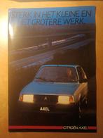 Citroen Axel folder 1985, Ophalen of Verzenden, Zo goed als nieuw, Citroën