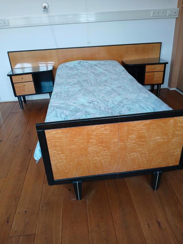 Vintage slaapkamerameublement, Huis en Inrichting, Slaapkamer | Complete slaapkamers, Gebruikt, Eenpersoons, Ophalen