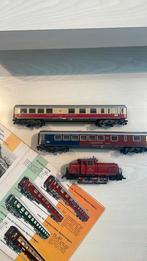 Marklin V60 diesel/Telex incl 2 rijtuigen, Hobby en Vrije tijd, Modeltreinen | H0, Wisselstroom, Ophalen of Verzenden, Märklin
