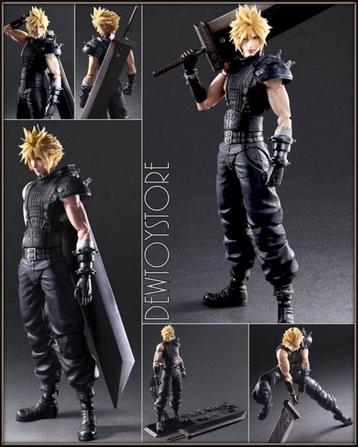 <𝗜𝗡 𝗦𝗧𝗢𝗖𝗞> Square Enix Play Arts Kai Cloud Strife V2 beschikbaar voor biedingen