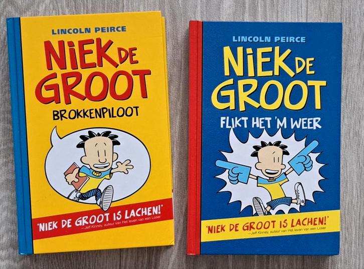 Lincoln peirce niek de groot 1 zgan ivm naam in gele boek 1, Boeken, Humor, Zo goed als nieuw, Verhalen, Ophalen
