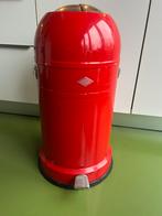 Wesco kick master rood, Gebruikt, Met pedaal, 40 liter of meer, Ophalen of Verzenden