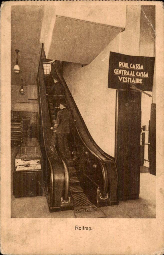 Roltrap- Ruil cassa, Verzamelen, Ansichtkaarten | Nederland, Gelopen, Zuid-Holland, Voor 1920, Ophalen of Verzenden