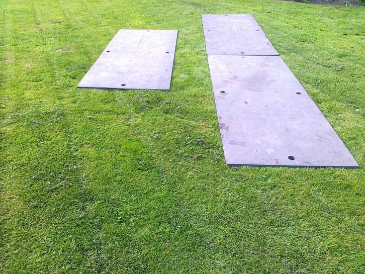 De goedkoopste kunststof rijplaten verhuur., Tuin en Terras, Terrasdelen en Vlonders, Zo goed als nieuw, Kunststof, Ophalen of Verzenden