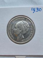 1 gulden 1930, Postzegels en Munten, Munten | Nederland, 1 gulden, Zilver, Ophalen of Verzenden, Koningin Wilhelmina
