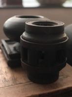 Oude wielas mooi als kandelaar sober landelijk Brocante, Ophalen of Verzenden