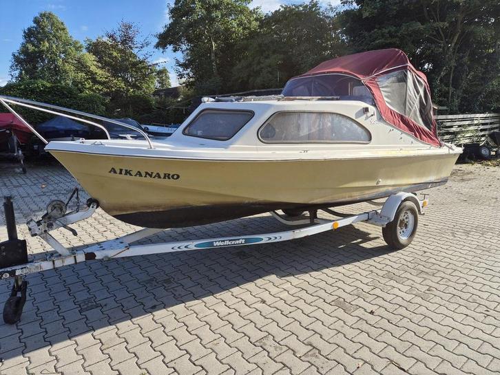 Orginele Shetland 535 met 10 pk 4-tact Honda, Watersport en Boten, Motorboten en Motorjachten, Gebruikt, Polyester