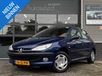 Peugeot 206 1.4 Gentry Automaat 5Deurs AC, Auto's, Bedrijf, 39 €/maand, 75 pk, Blauw