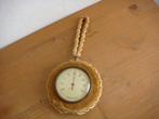 Thermometer in geel fluweel, Huis en Inrichting, Woonaccessoires | Thermometers, Ophalen of Verzenden, Zo goed als nieuw, Binnenthermometer