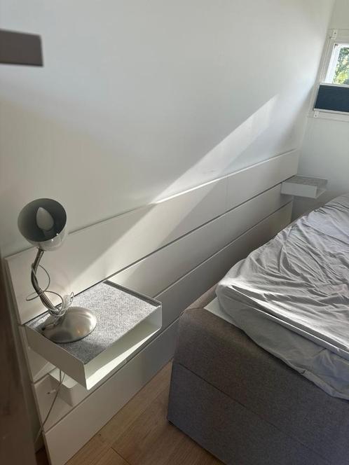 NORDLI Hoofdeinde wit (IKEA), Huis en Inrichting, Slaapkamer | Bedden, Zo goed als nieuw, Tweepersoons, Overige maten, 190 cm of minder