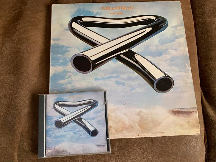 Tubular bells mike oldfield LP + CD, Cd's en Dvd's, Vinyl | Rock, Gebruikt, Progressive, 12 inch, Verzenden