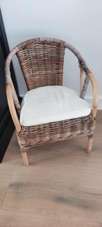 Vintage Rotan Kinderstoel met Kussen, Kinderen en Baby's, Kinderstoelen, Ophalen, Gebruikt, Overige typen