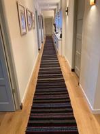 Trap/gangloper kelim ruim 14 meter lang, Ophalen, 50 tot 100 cm, Zwart, Rechthoekig