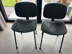 2 Eetkamerstoelen donkergroen, Huis en Inrichting, Stoelen, Ophalen of Verzenden, Zo goed als nieuw