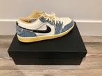 Air Jordan 1 Low SE Sashiko Denim, Blauw, Nieuw, Ophalen of Verzenden, Sneakers of Gympen