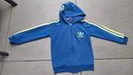 110 Adidas vest blauw neon geel, Adidas, Jongen of Meisje, Trui of Vest, Ophalen of Verzenden
